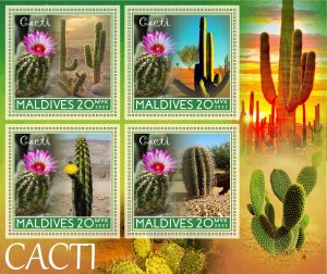 Stamps. Plants, Cactus 1+1 sheets perforated MNH**