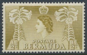 Bermuda  SG 135a SC# 143 MH  Yellow Olive shade see details and scans