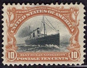 US Stamp #299 Mint Hinged  SCV $115. Well Centered for Issue.