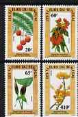 SENEGAL - 1988 - Flowers - Perf 4v Set - Mint Never Hinged