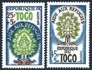 Togo B15-B16, lightly hinged. Michel 283-284. World Refugee Year WRY-1960.