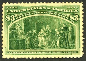 U.S. #243 MINT OG LH GUM YELLOWING