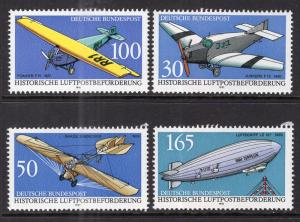 Germany 1638-1641 Airplanes Zeppelin MNH VF