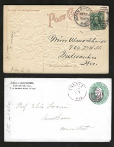 US 1870 ARGYLE WISCONSIN AND NORTH FONDU LAC DISCONTINUED POST OFFICE