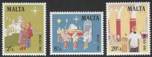 Malta #B42-B44 MNH Full Set of 3 Semi-postals