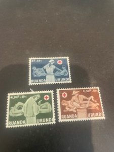 Ruanda-Urundi sc B23-B25 MHR comp set