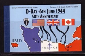 Jersey  671a//675b 1994 D-Day stamp booklet mint NH