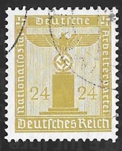 Germany #S9 24PF Party Emblem, Stamp used F-VF