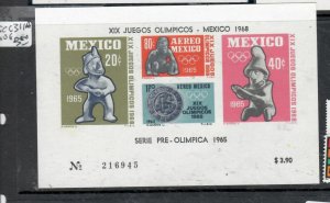 MEXICO OLYMPICS  SC C311A   MINI SHEET  MOG  P0406H