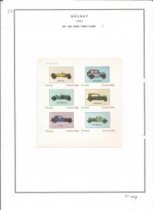 GRUNAY- 1982 - Early Cars - Sheets - Mint Light Hinged - Private Issue