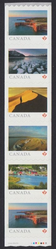 STARTER STRIP of 6 w/ ## 100 & 95 = FROM FAR AND WIDE = MNH Canada 2020 #3216i