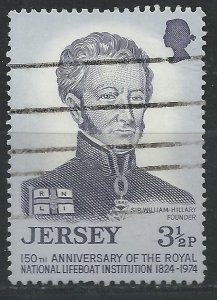 Jersey 1974 - 3½p 150th anniversary of founding of RNLI - SG112 used