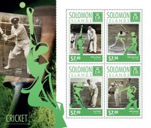 SOLOMON ISLANDS 2014 SHEET CRICKET SPORTS slm14613a