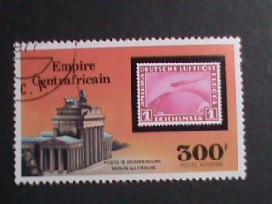 ​CENTRAL AFRICA-1977 PORT OF BRANDEBOURG- BERLIN ALLEMAGE CTO  VERY FINE