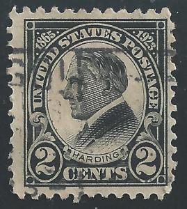 US #610 2c Warren G Harding