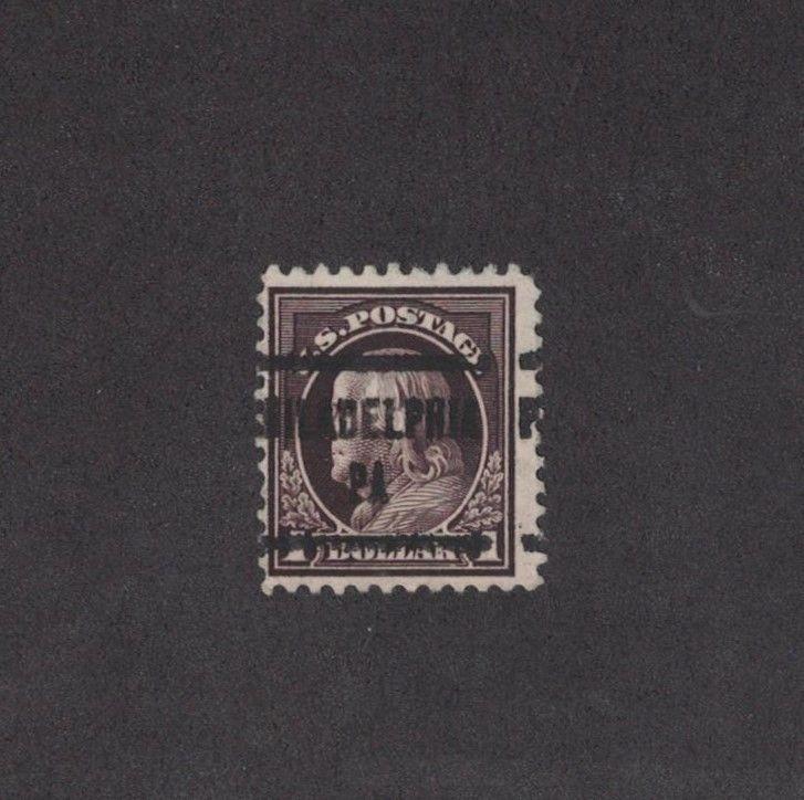 Scott 518B - Washington $1.00. Pre Cancelled. Deep Brown Variety. Used. #02 518B