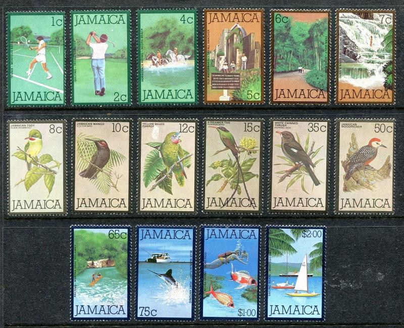 Jamaica 465-481, MNH, Birds 1979-1980. x29082