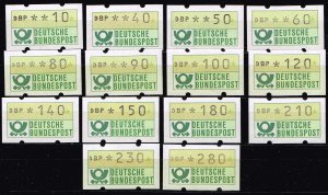 Germany ATM 1981, Michel# ATM 1 MNH, cv 40 € 5 with number on the back