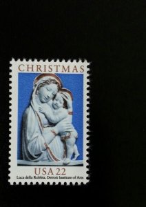 1985 22c Genoa Madonna & Child, Luca della Robbia, Arts Scott 2165 Mint F/VF NH