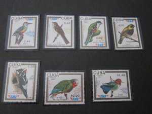 Cuba 1991 Sc 3328-34 Bird set MNH