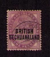 BECHUANALAND Sc# 33 USED FVF Queen Victoria  1p