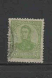 ARGENTINA #155 1908 20c SAN MARTIN F-VF USED