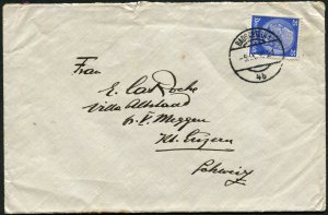 Austria Badgastein German Occupation Postage Cover 1938 Europe