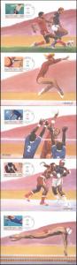 #2637-41 Summer Olympics Maxi FDC Set