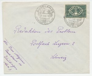 Cover / Postmark Luxembourg 1958 Mining