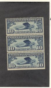 US SCOTT# C10, BOOKLET PANE, MH, OG