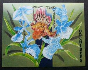 Togo Orchids 1999 Flower Flora Plant (miniature sheet) MNH