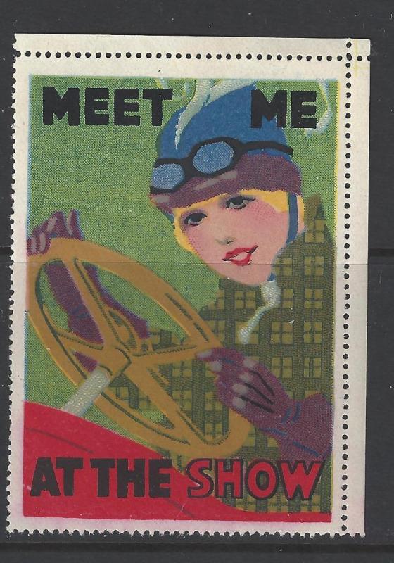 Early 1900s Meet Me At The Show Poster Stamp - (AV107)