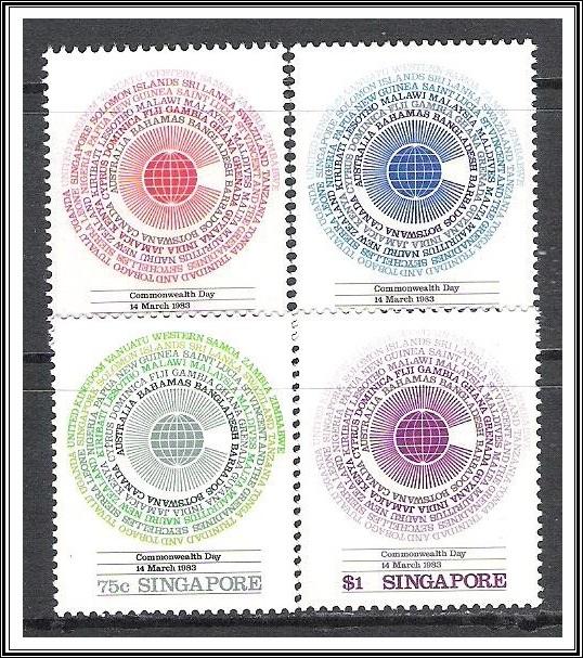 Singapore #412-415 Commonwealth Day MNH