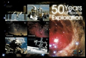 Grenada 2008 - Space - Sheet of 6 IMPERF Stamps - Scott #3699 - MNH