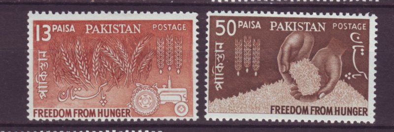 J22113 Jlstamps 1963 pakistan set mnh #176-7 farming