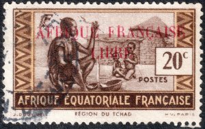 French Equatorial Africa #87 Used - Stamps of 1936-40 Overprinted (1940)