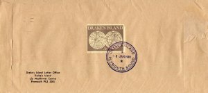 DRAKE'S ISLAND 1981 Cover send to UK Special Post Mark Postal History