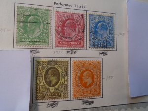 Great Britain  # 146-150  used