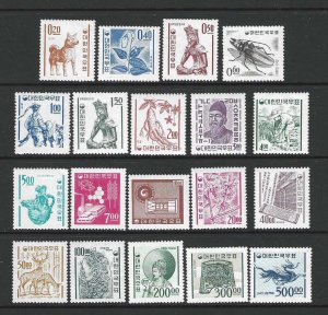 Korea 360a-374A Complete MNH SC:$403.45