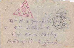 Great Britain Soldier's Free Mail 1915 Field Post Office, 12 Western Front to...