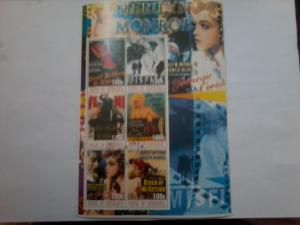 MYANMAR SHEET USED MARILYN MONROE