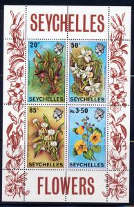 SEYCHELLES 1970 WILD FLOWERS SOUVENIR SHEET SCOTT 283a