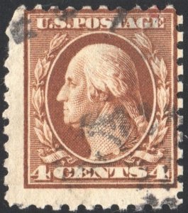 SC#465 4¢ Washington Single (1916) Used