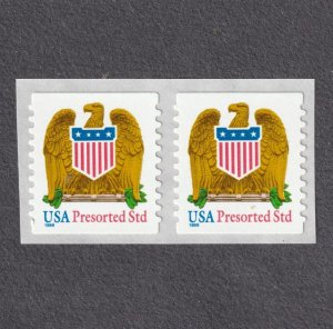 Pair 10c E & S Standard SA Large Date US 3271a F-VF, MNH