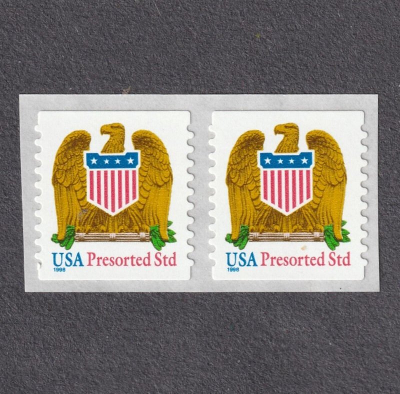 Pair 10c E & S Standard SA Large Date US 3271a F-VF, MNH