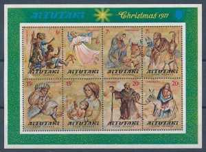 [116531] Aitutaki 1977 Christmas Souvenir Sheet MNH