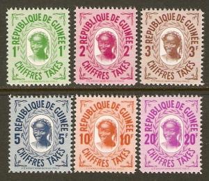 Guinea #J36-41 NH 1959 Postage Dues