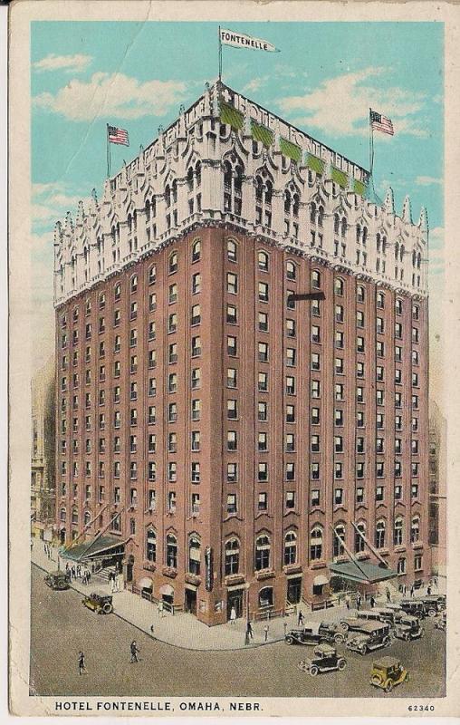 Post Card Hotel Fontenelle Omaha, Nebr