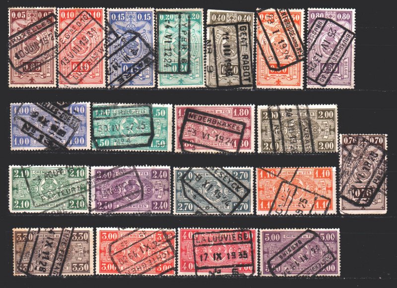 Belgium. 1923. 136-55. Railway mail. USED.