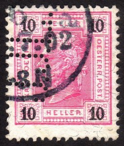 1899, Austria 10h, Franz Joseph, Used, Sc 75